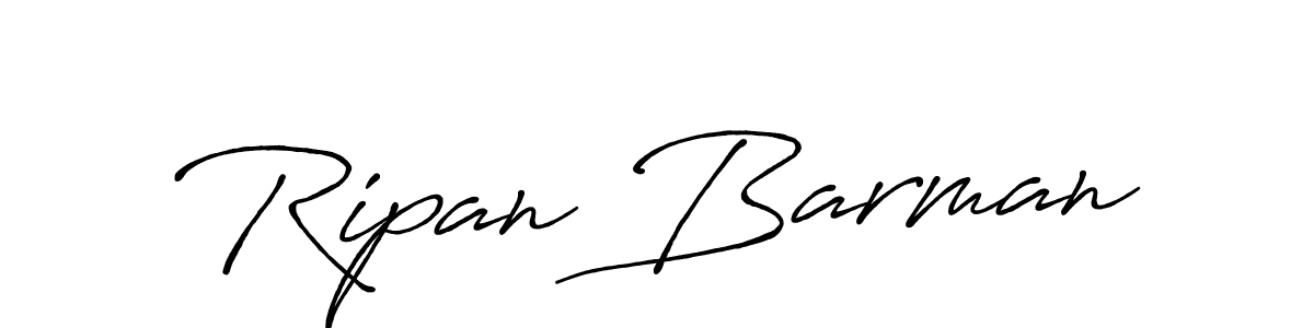 Ripan Barman stylish signature style. Best Handwritten Sign (Antro_Vectra_Bolder) for my name. Handwritten Signature Collection Ideas for my name Ripan Barman. Ripan Barman signature style 7 images and pictures png