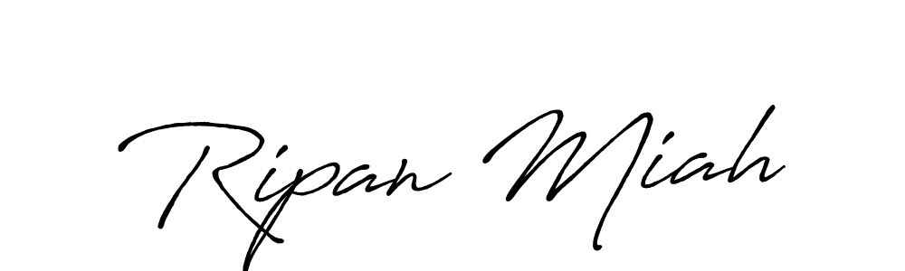 Design your own signature with our free online signature maker. With this signature software, you can create a handwritten (Antro_Vectra_Bolder) signature for name Ripan Miah. Ripan Miah signature style 7 images and pictures png