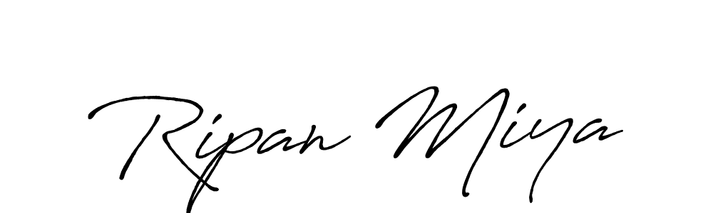 Ripan Miya stylish signature style. Best Handwritten Sign (Antro_Vectra_Bolder) for my name. Handwritten Signature Collection Ideas for my name Ripan Miya. Ripan Miya signature style 7 images and pictures png