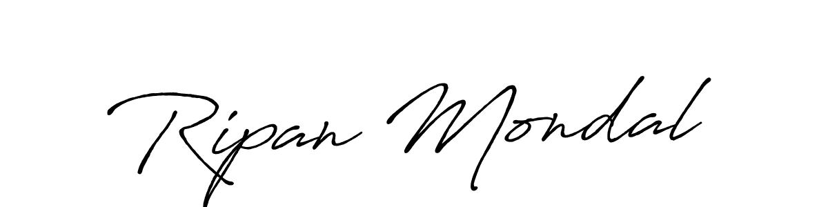 Design your own signature with our free online signature maker. With this signature software, you can create a handwritten (Antro_Vectra_Bolder) signature for name Ripan Mondal. Ripan Mondal signature style 7 images and pictures png