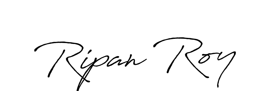 Use a signature maker to create a handwritten signature online. With this signature software, you can design (Antro_Vectra_Bolder) your own signature for name Ripan Roy. Ripan Roy signature style 7 images and pictures png