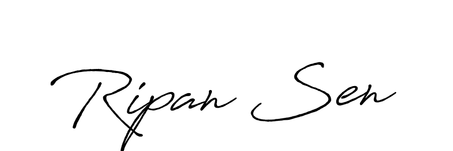 Ripan Sen stylish signature style. Best Handwritten Sign (Antro_Vectra_Bolder) for my name. Handwritten Signature Collection Ideas for my name Ripan Sen. Ripan Sen signature style 7 images and pictures png