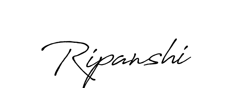 How to make Ripanshi signature? Antro_Vectra_Bolder is a professional autograph style. Create handwritten signature for Ripanshi name. Ripanshi signature style 7 images and pictures png