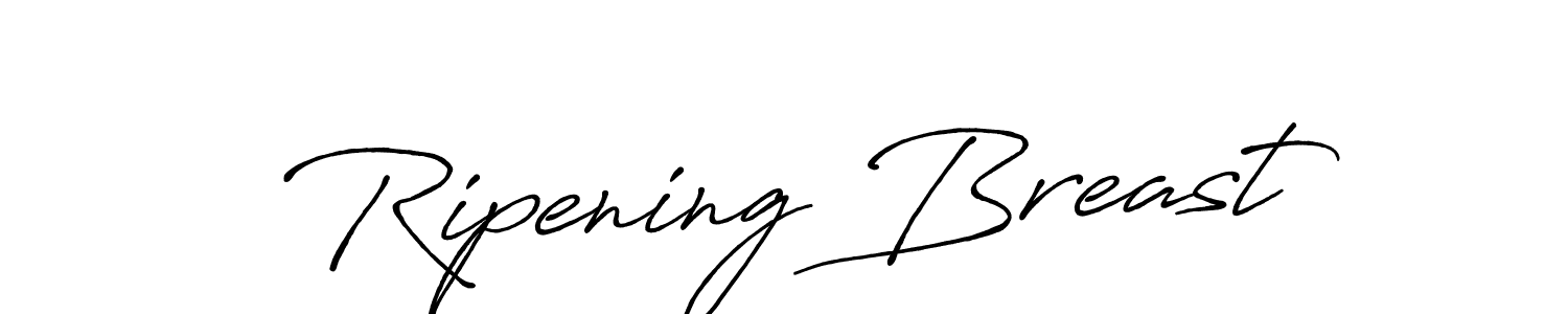 Make a beautiful signature design for name Ripening Breast. With this signature (Antro_Vectra_Bolder) style, you can create a handwritten signature for free. Ripening Breast signature style 7 images and pictures png