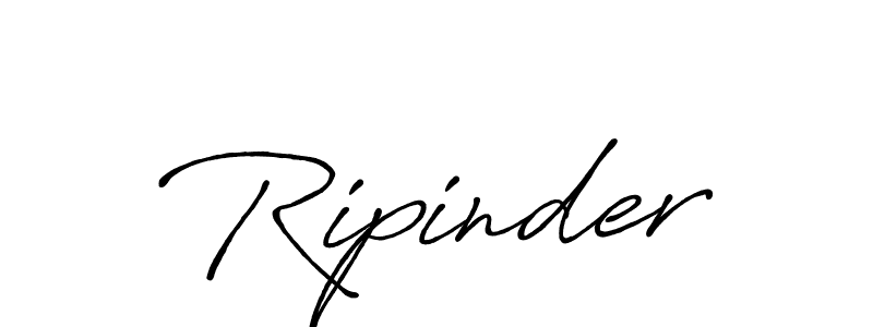 How to make Ripinder name signature. Use Antro_Vectra_Bolder style for creating short signs online. This is the latest handwritten sign. Ripinder signature style 7 images and pictures png