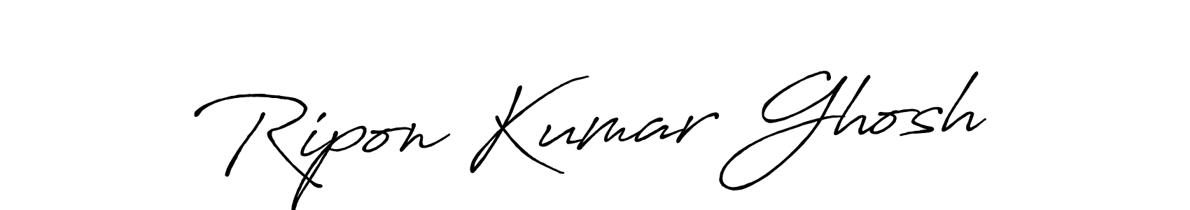 How to make Ripon Kumar Ghosh signature? Antro_Vectra_Bolder is a professional autograph style. Create handwritten signature for Ripon Kumar Ghosh name. Ripon Kumar Ghosh signature style 7 images and pictures png