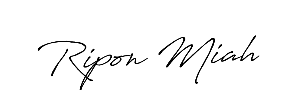 The best way (Antro_Vectra_Bolder) to make a short signature is to pick only two or three words in your name. The name Ripon Miah include a total of six letters. For converting this name. Ripon Miah signature style 7 images and pictures png