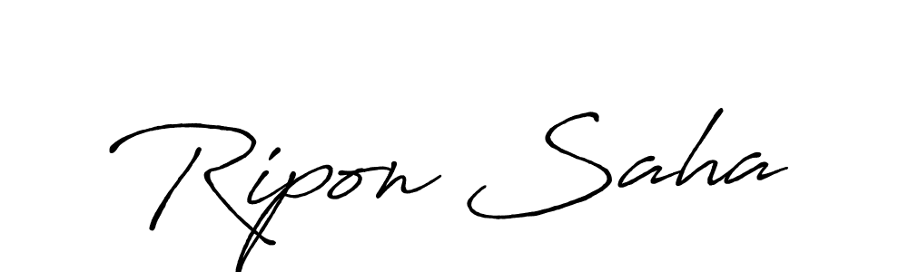 Similarly Antro_Vectra_Bolder is the best handwritten signature design. Signature creator online .You can use it as an online autograph creator for name Ripon Saha. Ripon Saha signature style 7 images and pictures png