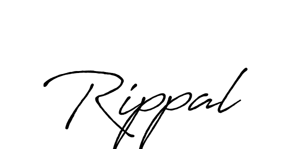 It looks lik you need a new signature style for name Rippal. Design unique handwritten (Antro_Vectra_Bolder) signature with our free signature maker in just a few clicks. Rippal signature style 7 images and pictures png