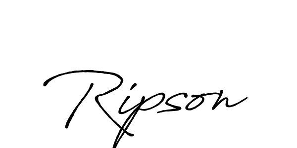 Also we have Ripson name is the best signature style. Create professional handwritten signature collection using Antro_Vectra_Bolder autograph style. Ripson signature style 7 images and pictures png