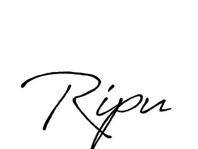 How to make Ripu name signature. Use Antro_Vectra_Bolder style for creating short signs online. This is the latest handwritten sign. Ripu signature style 7 images and pictures png