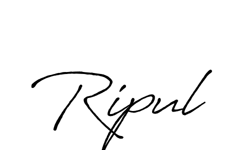 Use a signature maker to create a handwritten signature online. With this signature software, you can design (Antro_Vectra_Bolder) your own signature for name Ripul. Ripul signature style 7 images and pictures png