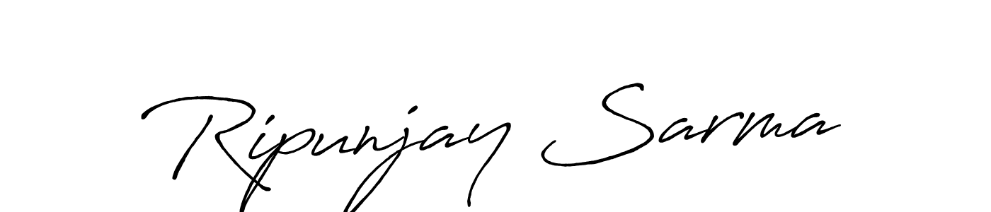 Antro_Vectra_Bolder is a professional signature style that is perfect for those who want to add a touch of class to their signature. It is also a great choice for those who want to make their signature more unique. Get Ripunjay Sarma name to fancy signature for free. Ripunjay Sarma signature style 7 images and pictures png