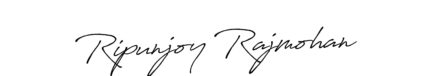 Similarly Antro_Vectra_Bolder is the best handwritten signature design. Signature creator online .You can use it as an online autograph creator for name Ripunjoy Rajmohan. Ripunjoy Rajmohan signature style 7 images and pictures png