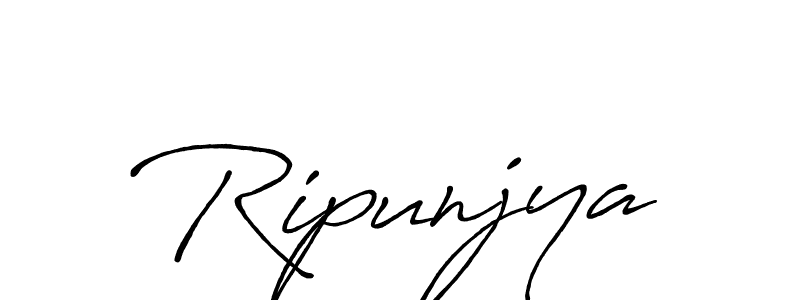 if you are searching for the best signature style for your name Ripunjya. so please give up your signature search. here we have designed multiple signature styles  using Antro_Vectra_Bolder. Ripunjya signature style 7 images and pictures png