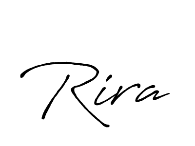 Design your own signature with our free online signature maker. With this signature software, you can create a handwritten (Antro_Vectra_Bolder) signature for name Rira. Rira signature style 7 images and pictures png