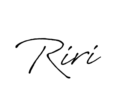 Create a beautiful signature design for name Riri. With this signature (Antro_Vectra_Bolder) fonts, you can make a handwritten signature for free. Riri signature style 7 images and pictures png