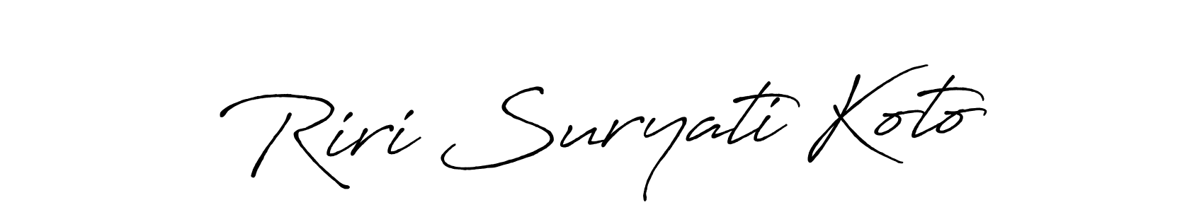 Here are the top 10 professional signature styles for the name Riri Suryati Koto. These are the best autograph styles you can use for your name. Riri Suryati Koto signature style 7 images and pictures png
