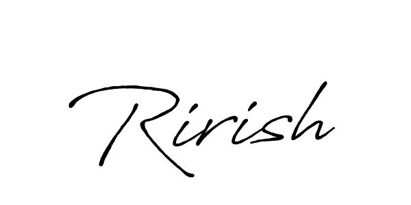 Also You can easily find your signature by using the search form. We will create Rirish name handwritten signature images for you free of cost using Antro_Vectra_Bolder sign style. Rirish signature style 7 images and pictures png