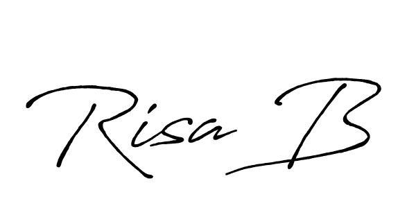 Similarly Antro_Vectra_Bolder is the best handwritten signature design. Signature creator online .You can use it as an online autograph creator for name Risa B. Risa B signature style 7 images and pictures png