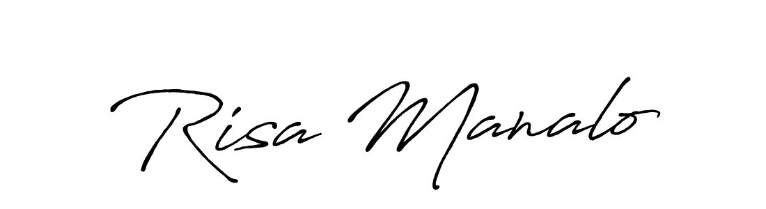 Make a beautiful signature design for name Risa Manalo. Use this online signature maker to create a handwritten signature for free. Risa Manalo signature style 7 images and pictures png