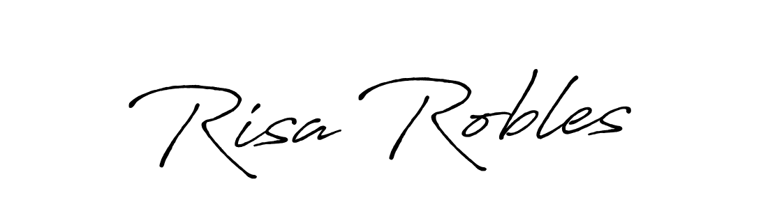 You should practise on your own different ways (Antro_Vectra_Bolder) to write your name (Risa Robles) in signature. don't let someone else do it for you. Risa Robles signature style 7 images and pictures png