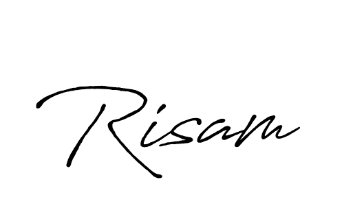 The best way (Antro_Vectra_Bolder) to make a short signature is to pick only two or three words in your name. The name Risam include a total of six letters. For converting this name. Risam signature style 7 images and pictures png