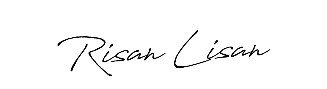 It looks lik you need a new signature style for name Risan Lisan. Design unique handwritten (Antro_Vectra_Bolder) signature with our free signature maker in just a few clicks. Risan Lisan signature style 7 images and pictures png