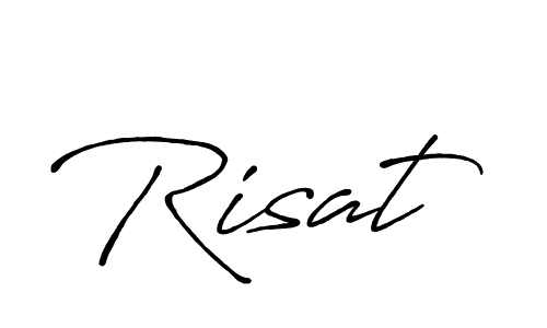 How to make Risat signature? Antro_Vectra_Bolder is a professional autograph style. Create handwritten signature for Risat name. Risat signature style 7 images and pictures png