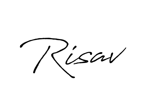 Also we have Risav name is the best signature style. Create professional handwritten signature collection using Antro_Vectra_Bolder autograph style. Risav signature style 7 images and pictures png