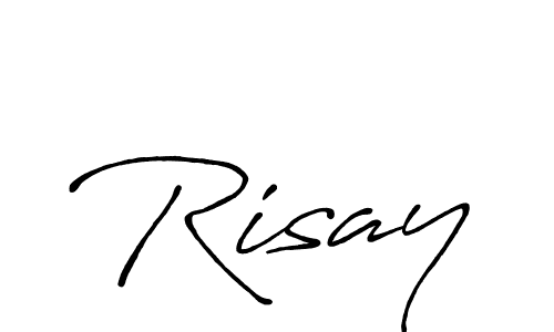 Make a beautiful signature design for name Risay. With this signature (Antro_Vectra_Bolder) style, you can create a handwritten signature for free. Risay signature style 7 images and pictures png