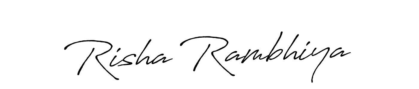 You can use this online signature creator to create a handwritten signature for the name Risha Rambhiya. This is the best online autograph maker. Risha Rambhiya signature style 7 images and pictures png