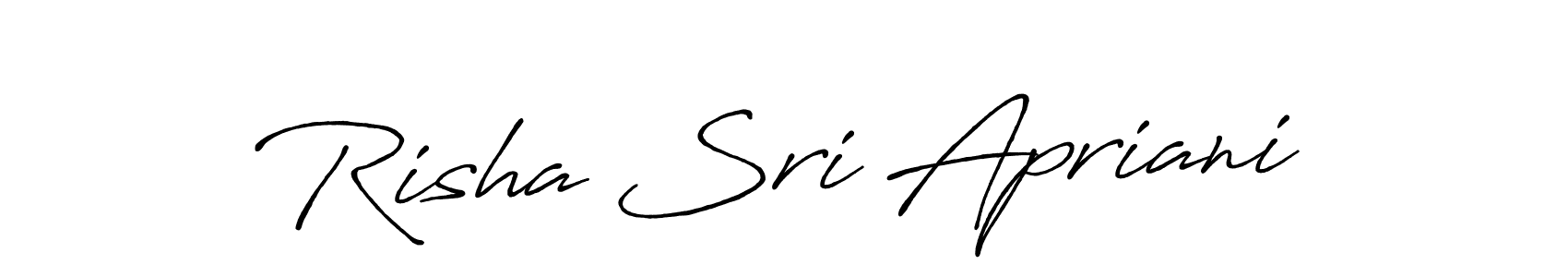 Also You can easily find your signature by using the search form. We will create Risha Sri Apriani name handwritten signature images for you free of cost using Antro_Vectra_Bolder sign style. Risha Sri Apriani signature style 7 images and pictures png