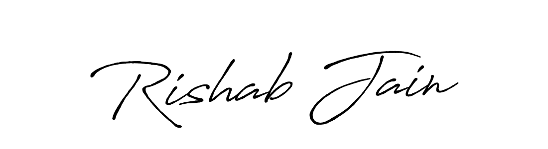 Also You can easily find your signature by using the search form. We will create Rishab Jain name handwritten signature images for you free of cost using Antro_Vectra_Bolder sign style. Rishab Jain signature style 7 images and pictures png