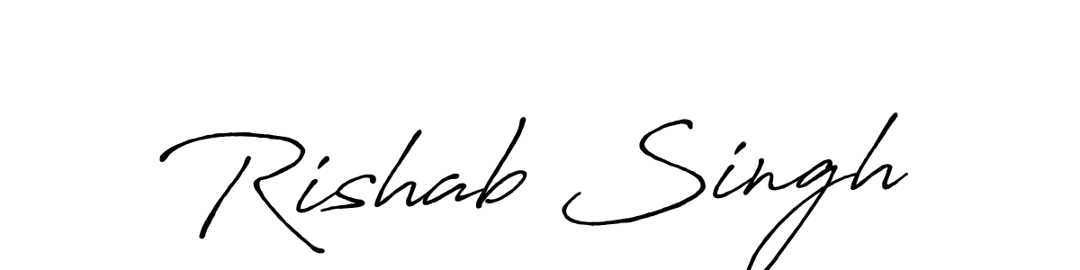 Antro_Vectra_Bolder is a professional signature style that is perfect for those who want to add a touch of class to their signature. It is also a great choice for those who want to make their signature more unique. Get Rishab Singh name to fancy signature for free. Rishab Singh signature style 7 images and pictures png