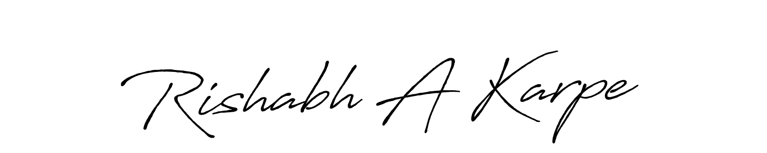 Best and Professional Signature Style for Rishabh A Karpe. Antro_Vectra_Bolder Best Signature Style Collection. Rishabh A Karpe signature style 7 images and pictures png