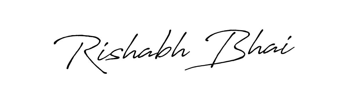 Similarly Antro_Vectra_Bolder is the best handwritten signature design. Signature creator online .You can use it as an online autograph creator for name Rishabh Bhai. Rishabh Bhai signature style 7 images and pictures png