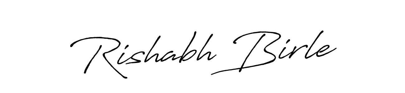 How to make Rishabh Birle signature? Antro_Vectra_Bolder is a professional autograph style. Create handwritten signature for Rishabh Birle name. Rishabh Birle signature style 7 images and pictures png