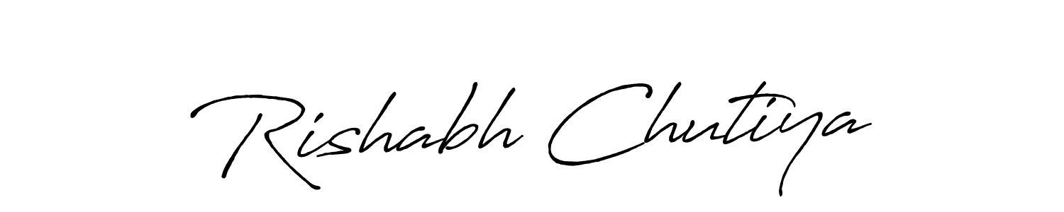 Also we have Rishabh Chutiya name is the best signature style. Create professional handwritten signature collection using Antro_Vectra_Bolder autograph style. Rishabh Chutiya signature style 7 images and pictures png