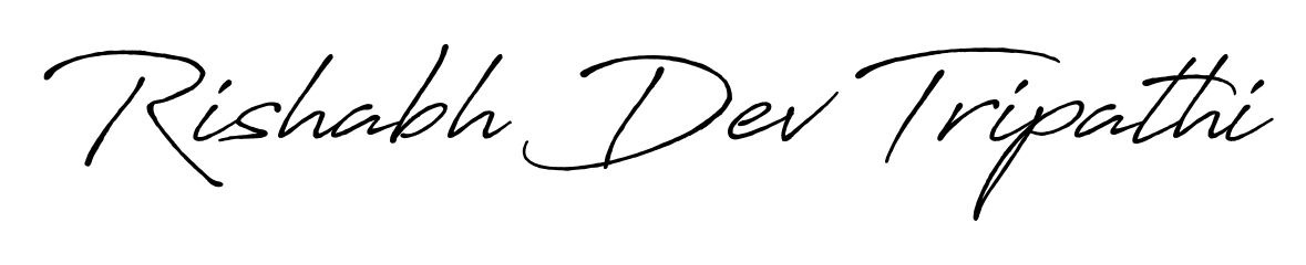 Style your name Rishabh Dev Tripathi with confidence using Antro_Vectra_Bolder signature design. Simple, elegant, and ready for immediate document use. Rishabh Dev Tripathi signature style 7 images and pictures png