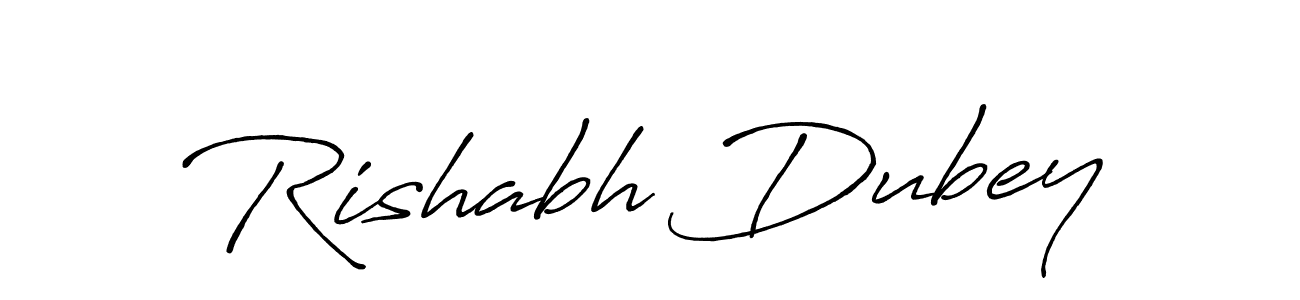 How to make Rishabh Dubey signature? Antro_Vectra_Bolder is a professional autograph style. Create handwritten signature for Rishabh Dubey name. Rishabh Dubey signature style 7 images and pictures png