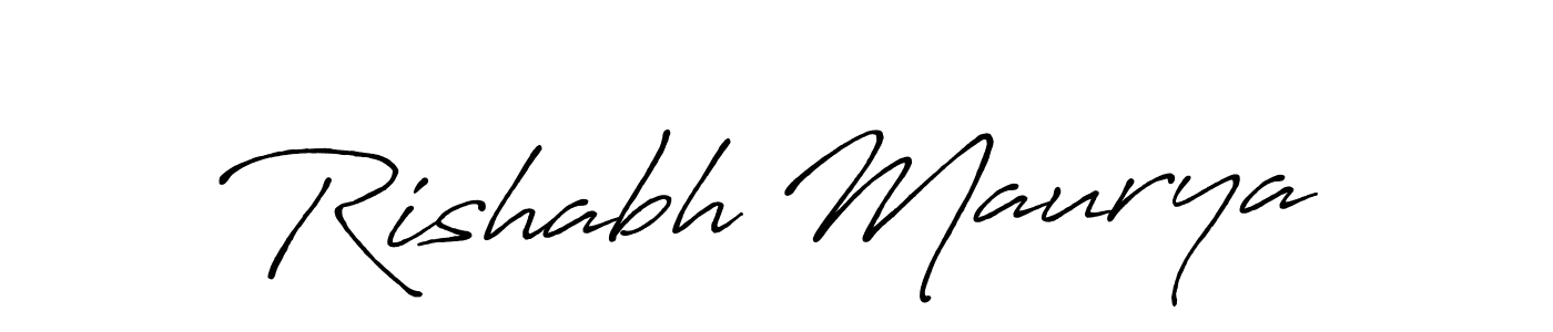 This is the best signature style for the Rishabh Maurya name. Also you like these signature font (Antro_Vectra_Bolder). Mix name signature. Rishabh Maurya signature style 7 images and pictures png