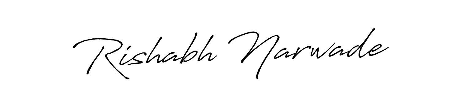 Also You can easily find your signature by using the search form. We will create Rishabh Narwade name handwritten signature images for you free of cost using Antro_Vectra_Bolder sign style. Rishabh Narwade signature style 7 images and pictures png