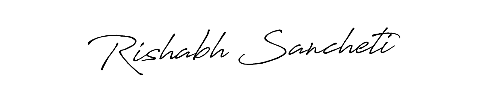 Also we have Rishabh Sancheti name is the best signature style. Create professional handwritten signature collection using Antro_Vectra_Bolder autograph style. Rishabh Sancheti signature style 7 images and pictures png