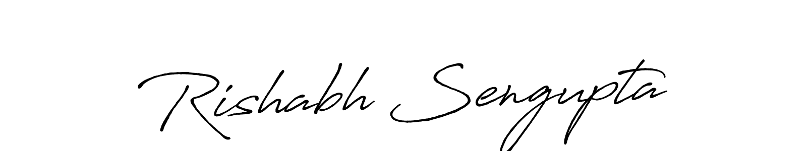 You should practise on your own different ways (Antro_Vectra_Bolder) to write your name (Rishabh Sengupta) in signature. don't let someone else do it for you. Rishabh Sengupta signature style 7 images and pictures png