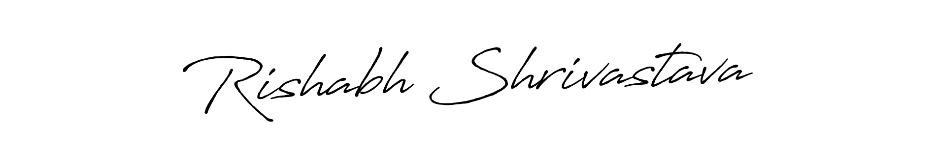 The best way (Antro_Vectra_Bolder) to make a short signature is to pick only two or three words in your name. The name Rishabh Shrivastava include a total of six letters. For converting this name. Rishabh Shrivastava signature style 7 images and pictures png