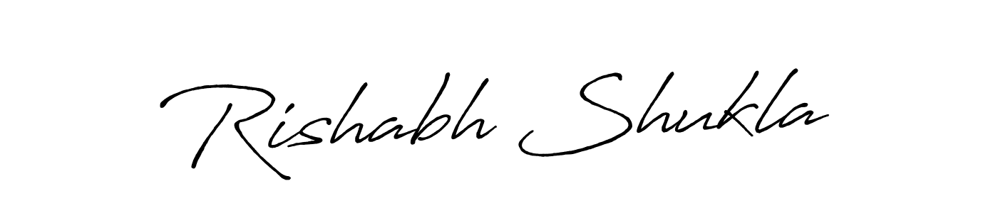 The best way (Antro_Vectra_Bolder) to make a short signature is to pick only two or three words in your name. The name Rishabh Shukla include a total of six letters. For converting this name. Rishabh Shukla signature style 7 images and pictures png