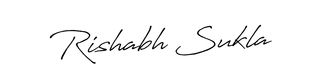 Use a signature maker to create a handwritten signature online. With this signature software, you can design (Antro_Vectra_Bolder) your own signature for name Rishabh Sukla. Rishabh Sukla signature style 7 images and pictures png