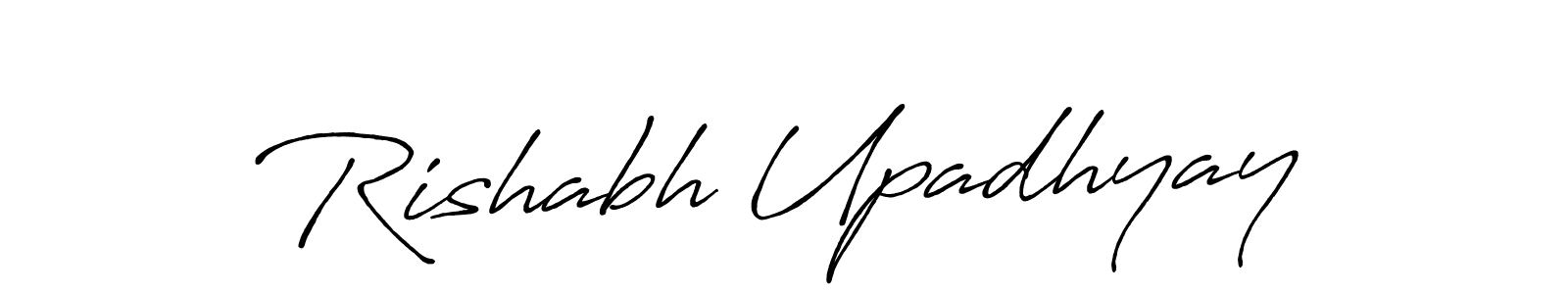 How to make Rishabh Upadhyay signature? Antro_Vectra_Bolder is a professional autograph style. Create handwritten signature for Rishabh Upadhyay name. Rishabh Upadhyay signature style 7 images and pictures png