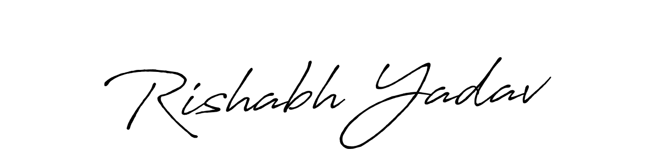 Similarly Antro_Vectra_Bolder is the best handwritten signature design. Signature creator online .You can use it as an online autograph creator for name Rishabh Yadav. Rishabh Yadav signature style 7 images and pictures png